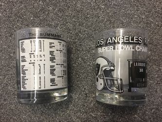 Vintage Los Angeles Raiders Glass And Coffee Mugs Thumbnail