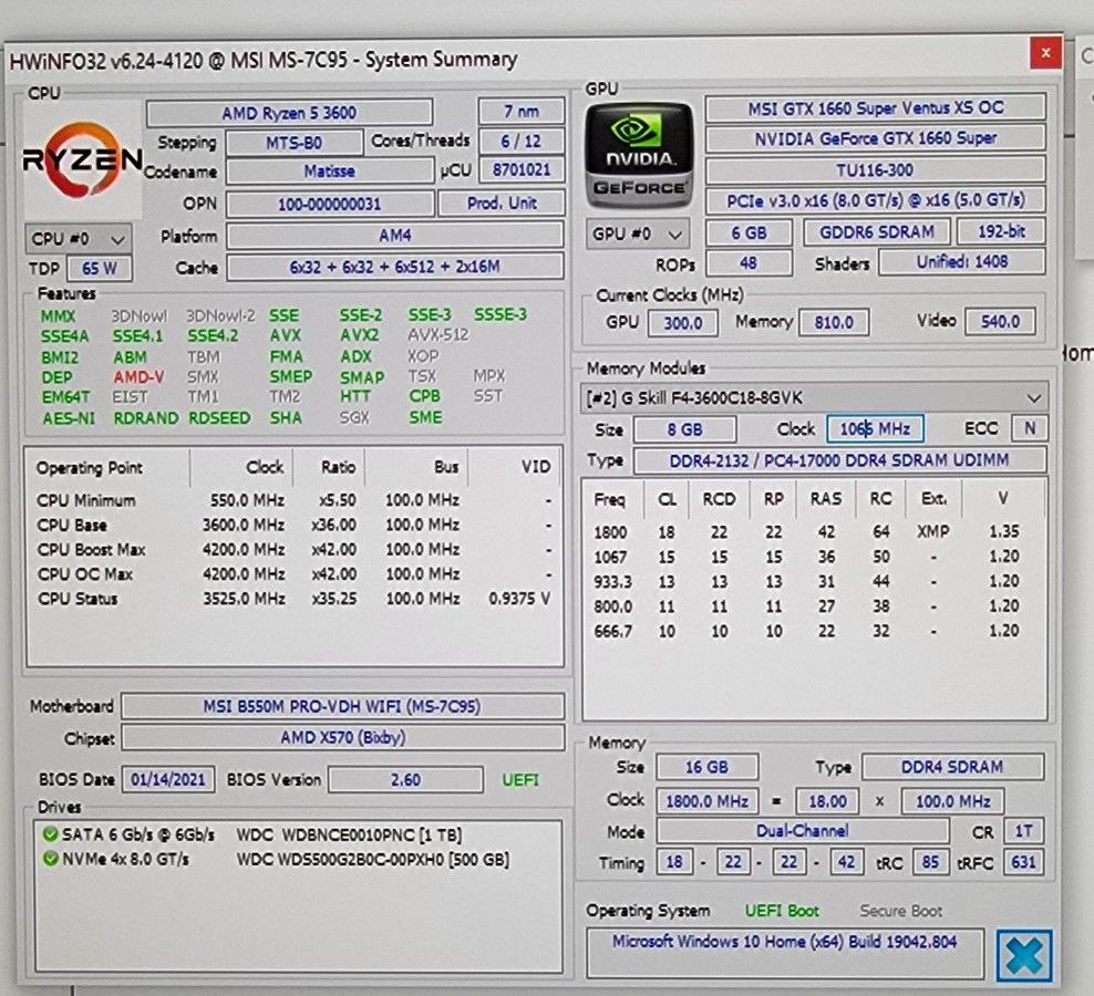 Gaming PC (GTX 1660 Super, Ryzen 5 3600)