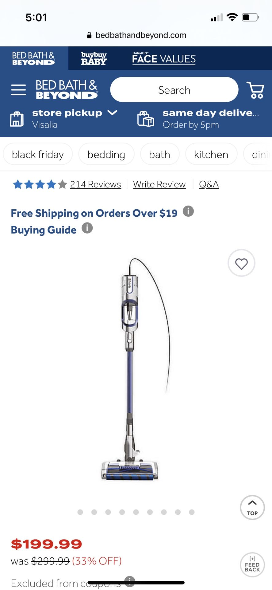 Shark Vertex Corded ultralight Vacuum