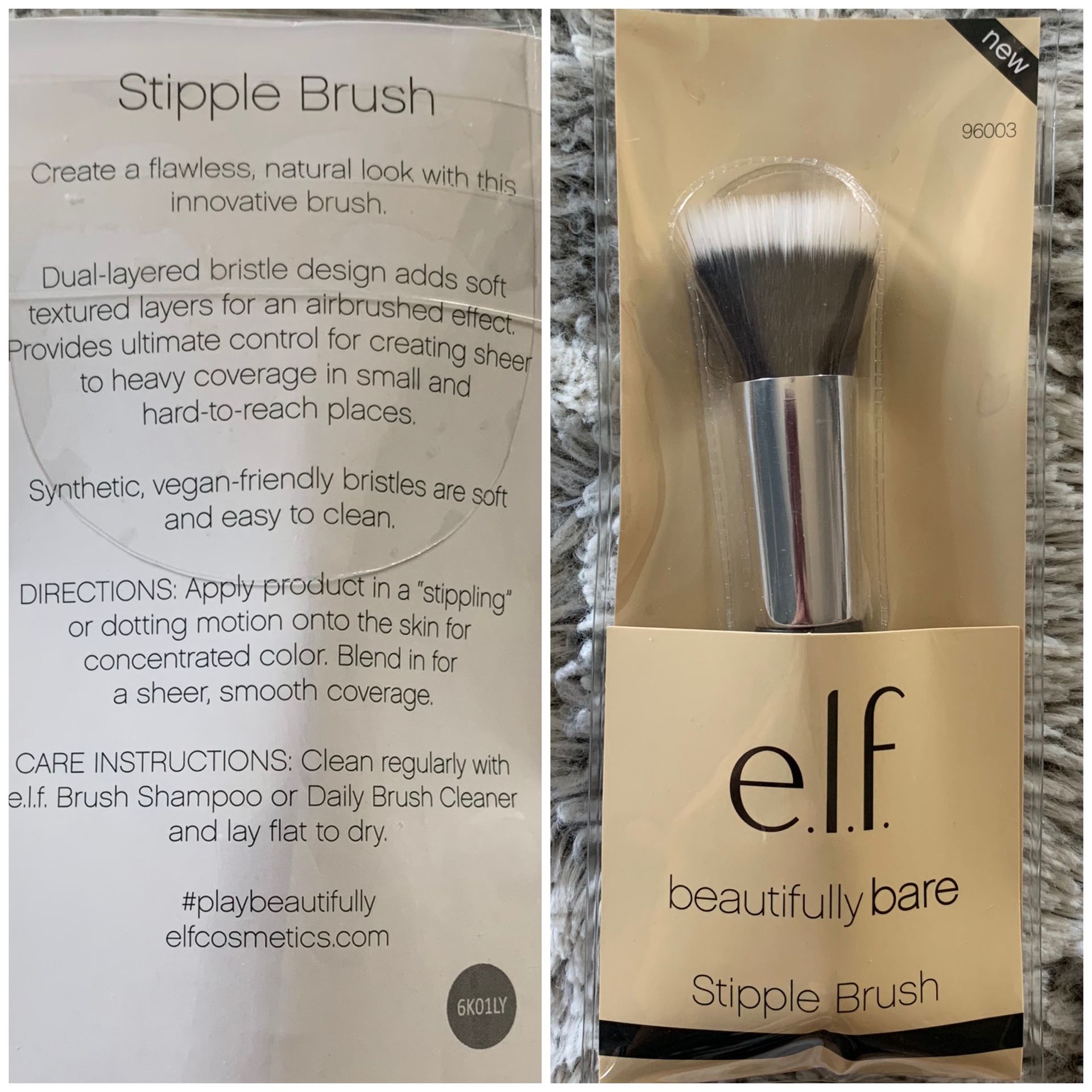 NIB e.l.f. 4pc Makeup Brushes Set A