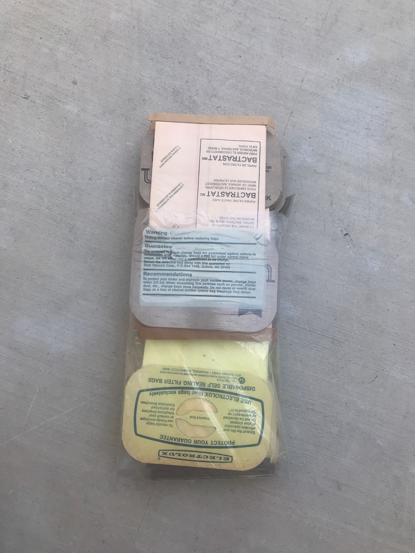 23 Electrolux vacuum bags