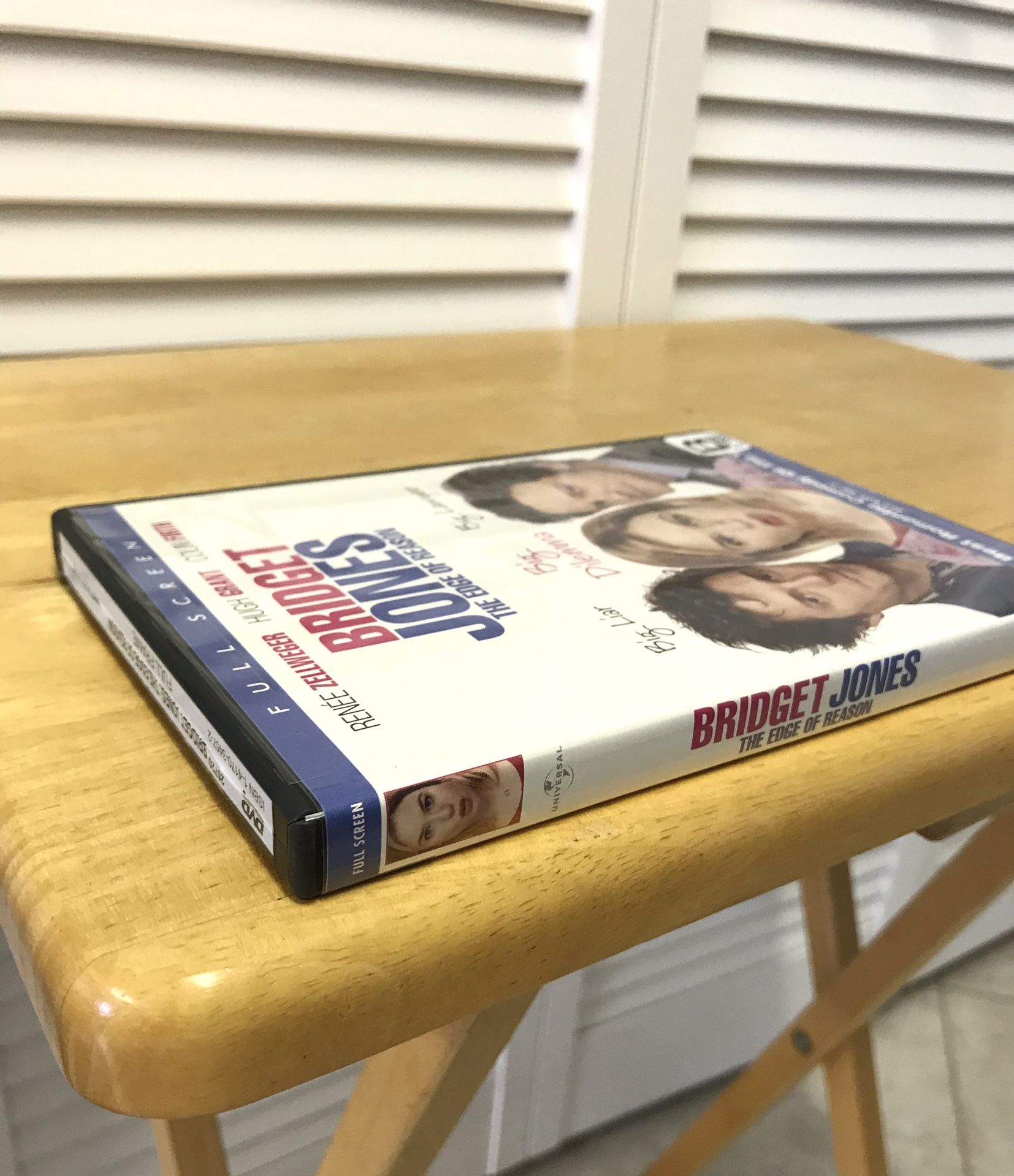 Bridget Jones DVD Full Screen With Zellweger, Grant, & Firth 
