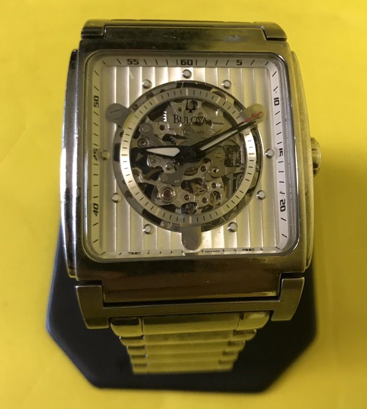 Bulova Skeleton Automatic Men's Watch C877602 - GOOD CONDITION for Sale ...