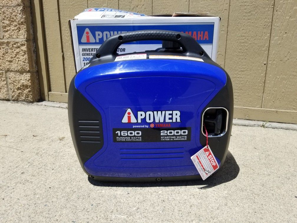 GENERATOR INVERTER YAMAHA POWERED SC2000I SILENT STARTS FIRST PULL