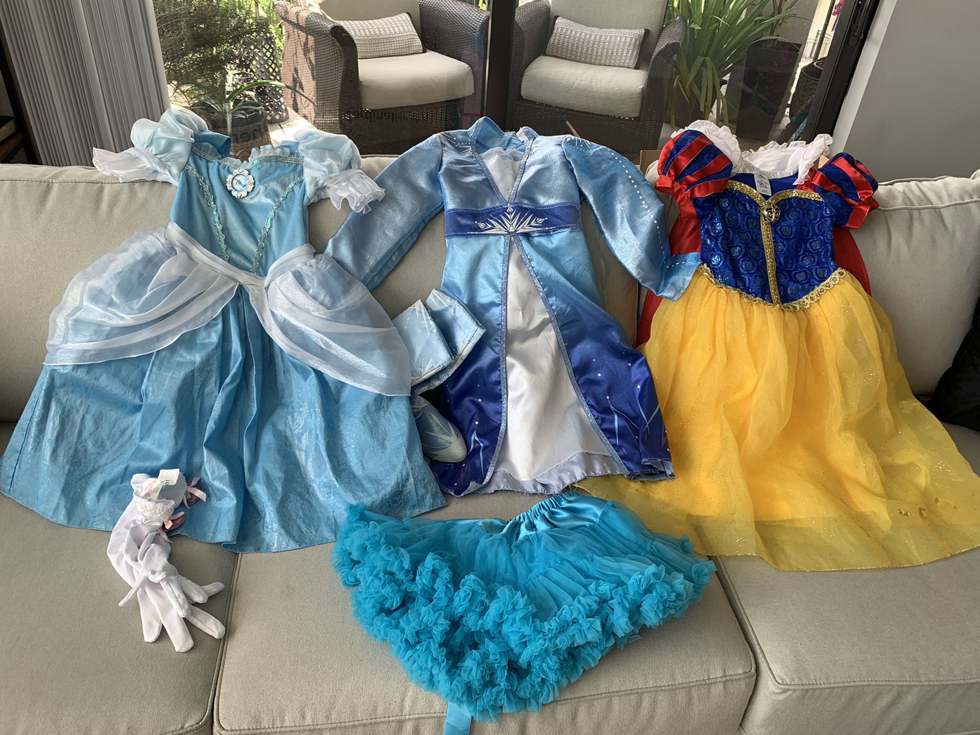Disney princess-Cinderella, Elsa & Snow White dresses
