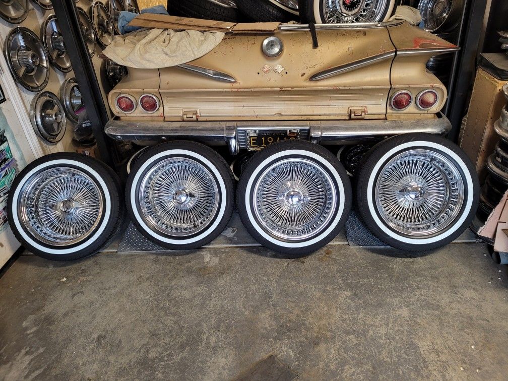 Daytons 100 Spoke wire Rims Stainless steel Spokes 16x7 Lowrider