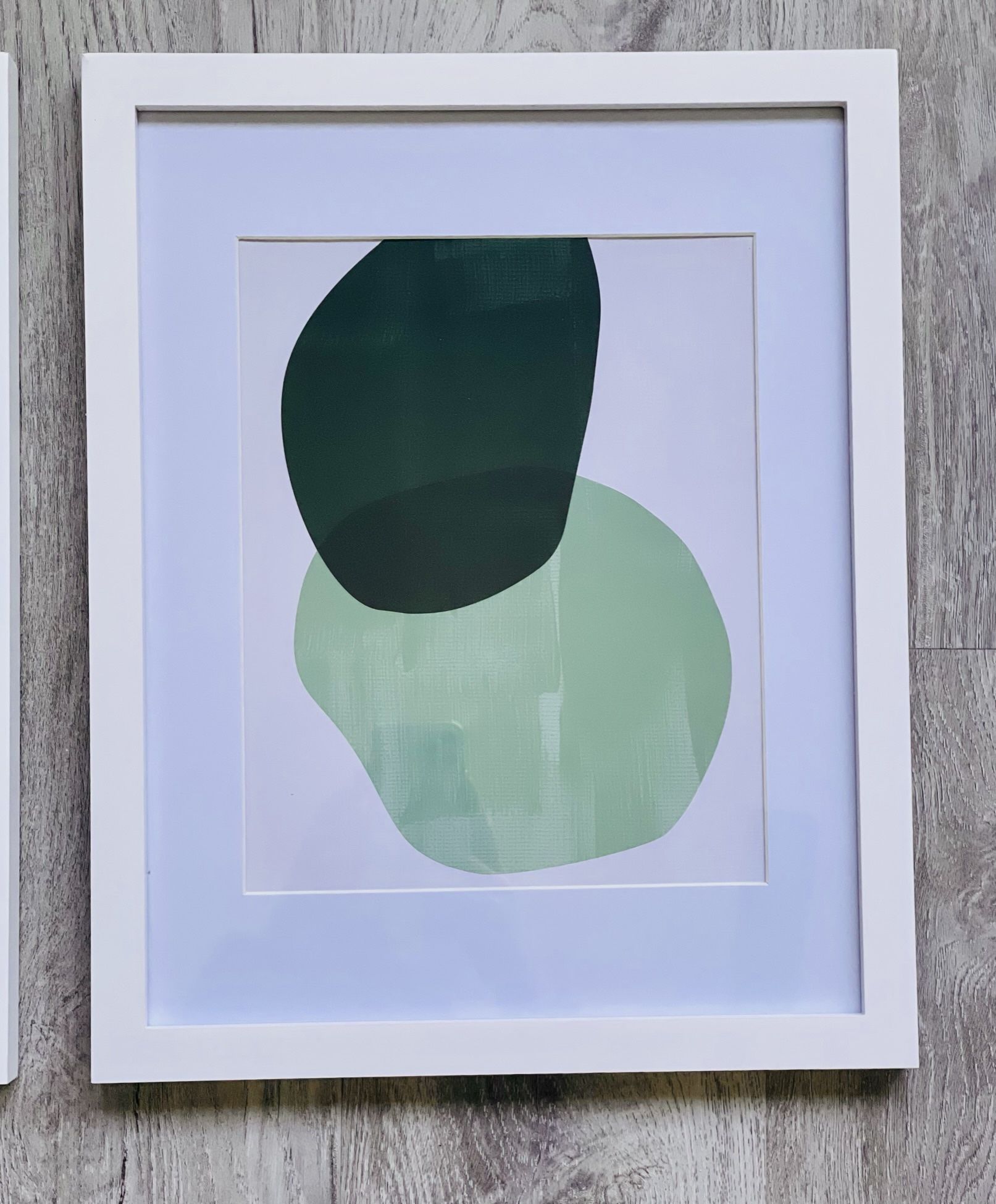 Geometric Wall Art, Abstract Shapes Prints, Mid Century Modern Decor, Green Nursery Wall Decor, Set Of Abstract Paintings, Original Artwork, Minimal
