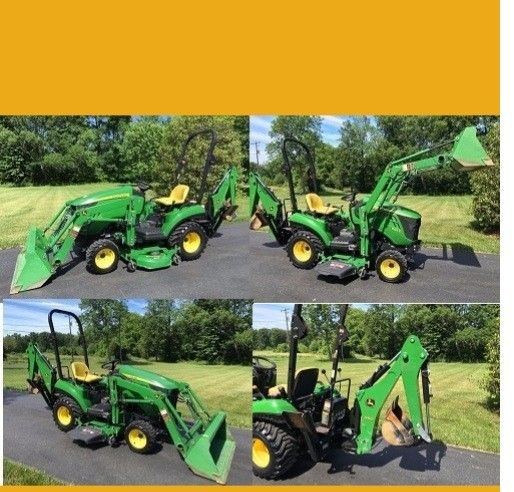 John Deere D120 Loader with 48" Bucket
