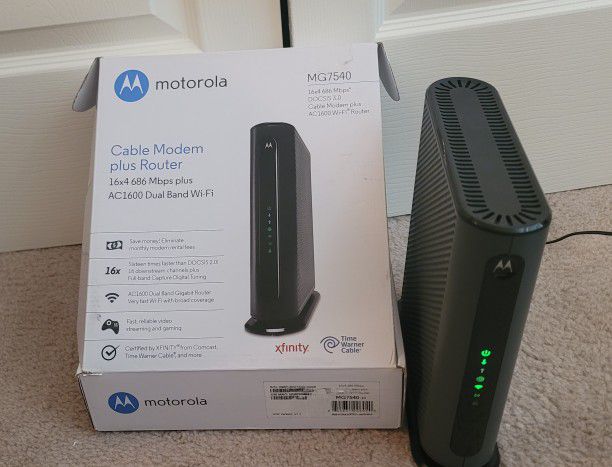 Motorola MG7540 Cable Modem / Wifi router combo