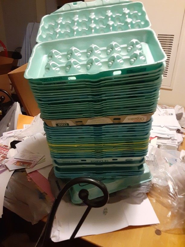 60+ EGG CARTONS MOST 18 Cnt, 12. 24. 36