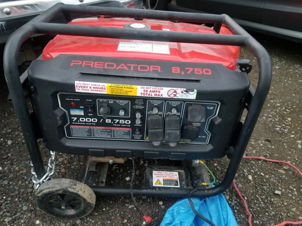 Predator 8750 generator for Sale in Sacramento, CA OfferUp