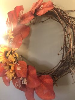 Beautiful Fall Wreath Made by my wife Thumbnail