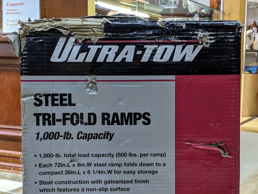 New Ultra-Tow Steel Trifold Ramps 1,000 lb capacity On sale
