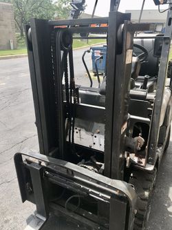 2014 Nissan Forklift In Perfectly Working Condition. Double Stage. Side Shift. Propane. No Leaks, No Issues. Thumbnail