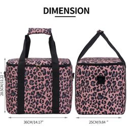 Leopard Lunch Cooler Bags Insulated Large Lunch Box Thumbnail