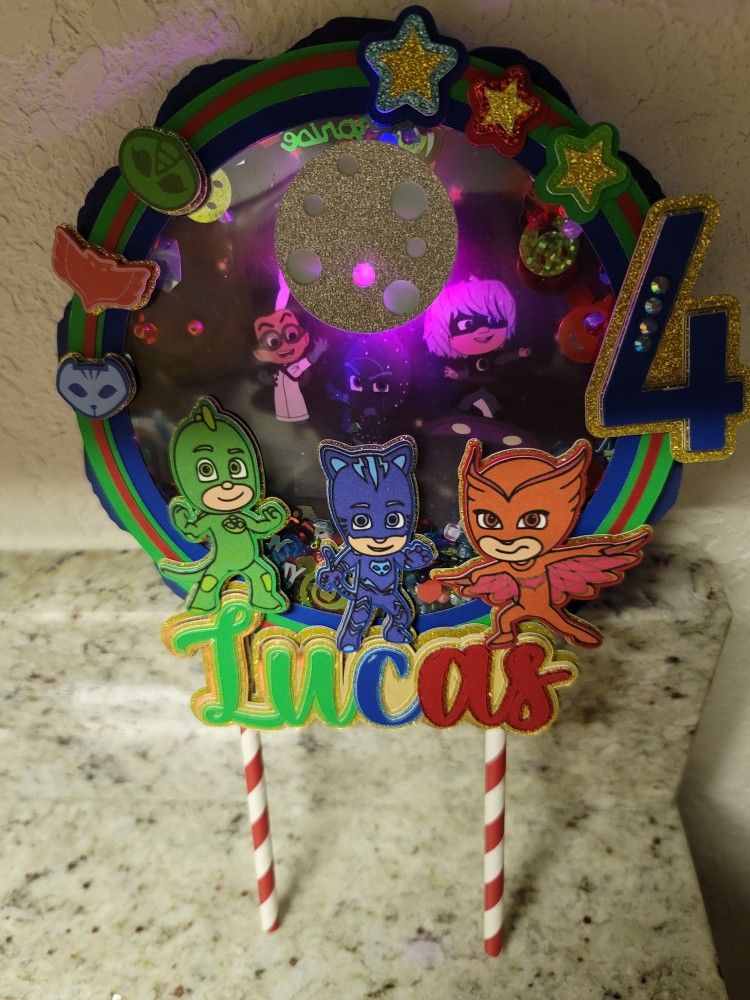 PJ MASKS cake Topper