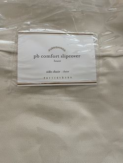 Pottery Barn Comfort Roll Dining Side Chair Slip covers (6) Thumbnail