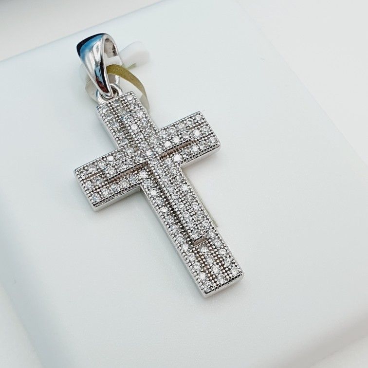"925 Sterling Silver Cubic Zirconia Pendant, UU1P6A6018