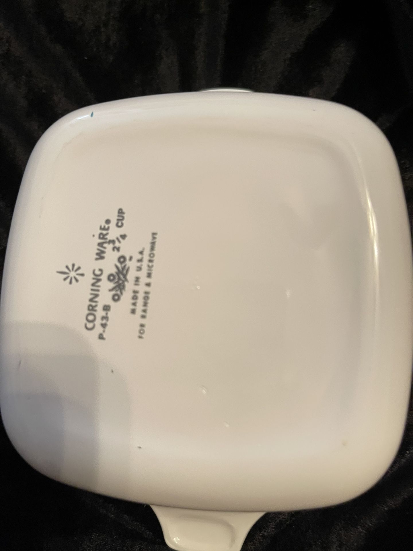 Corningware 2 3/4cup Blue Cornflower With Plastic Lid