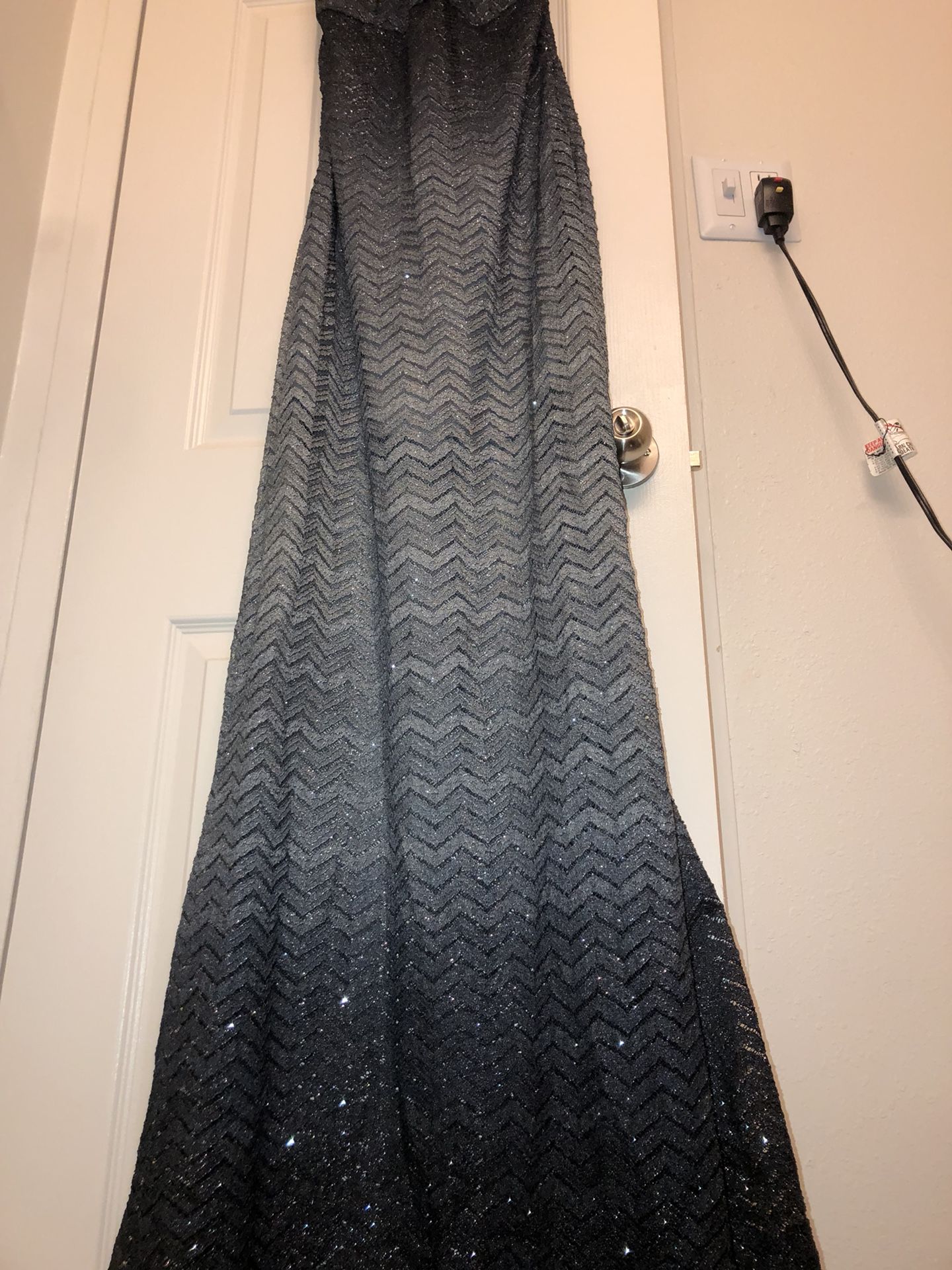 Black & silver ombré dress
