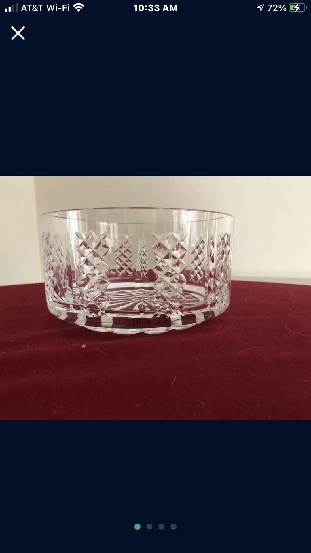 Waterford crystal fruit or salad bowl