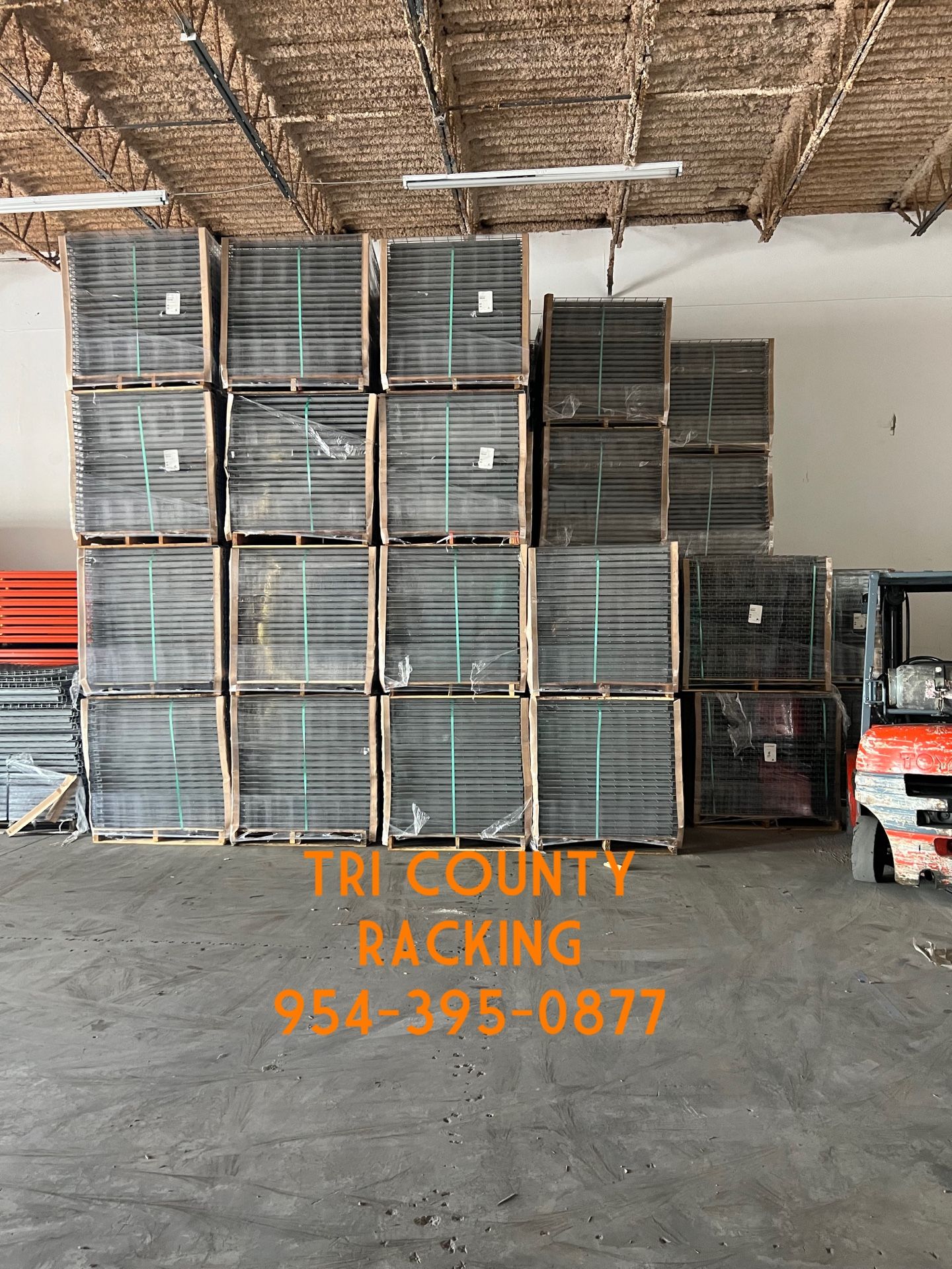 Pallet Racks Beams Uprights Wire Decks Delivery Install Export Forklift