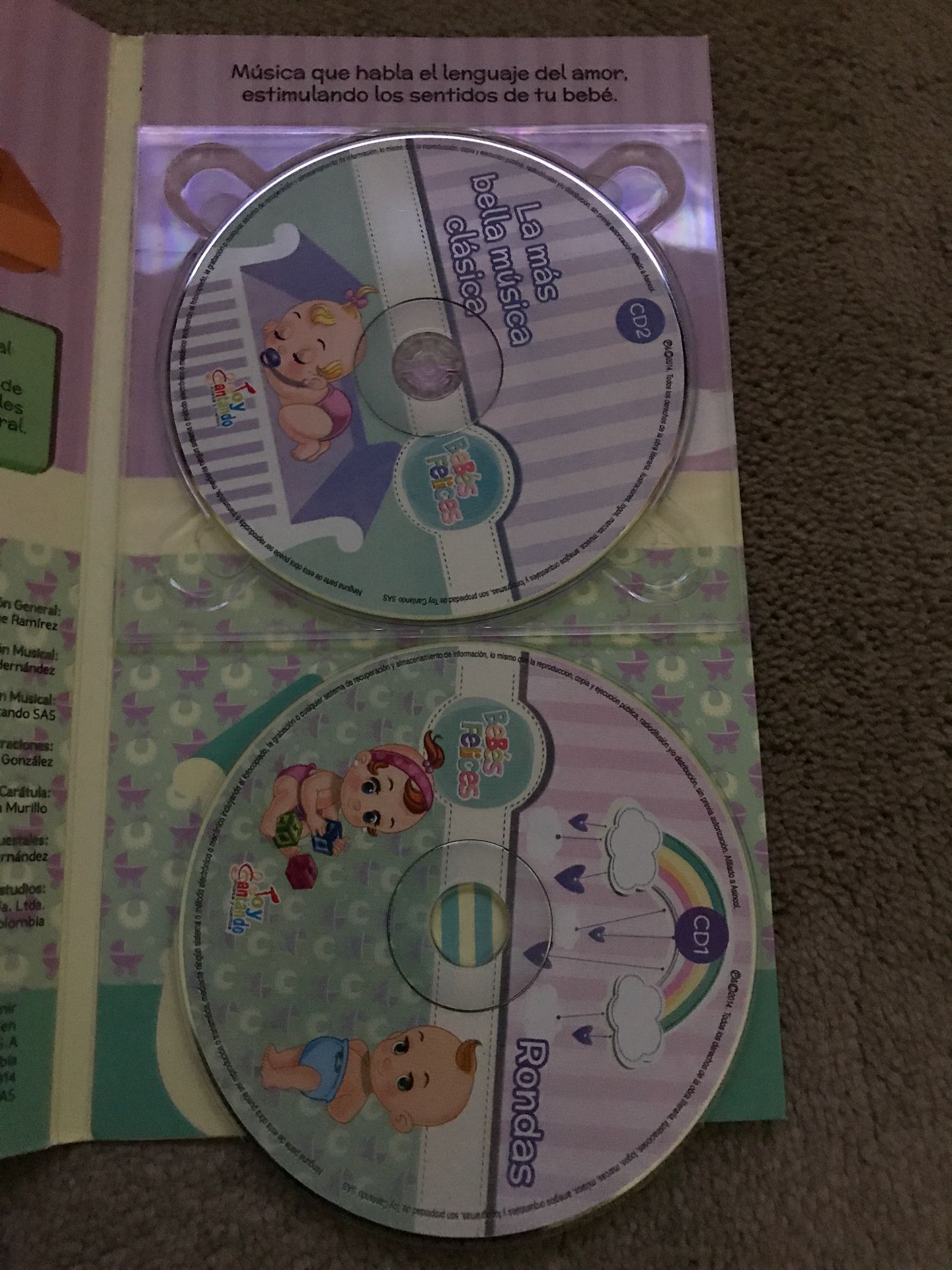 2 babies musical cd in Spanish