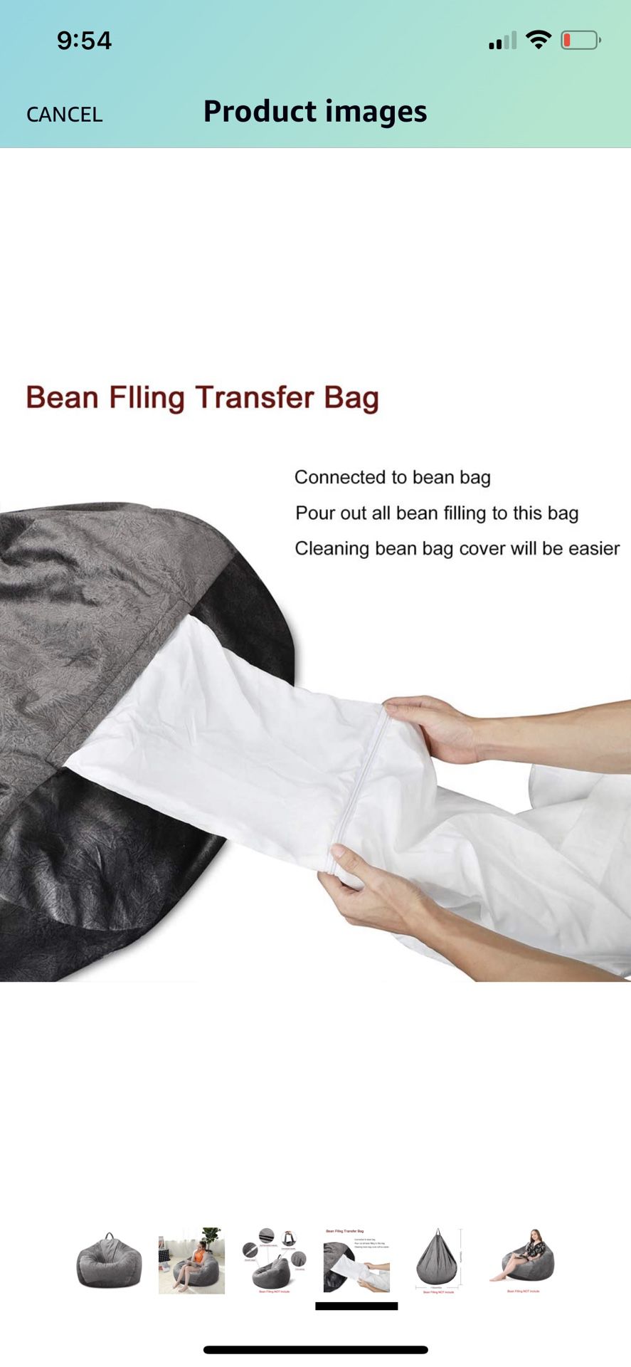 Brand New Bean Bag  - NO filling