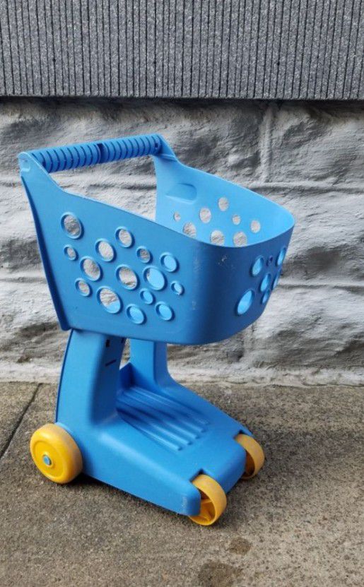 Kids Blue Shopping Cart 