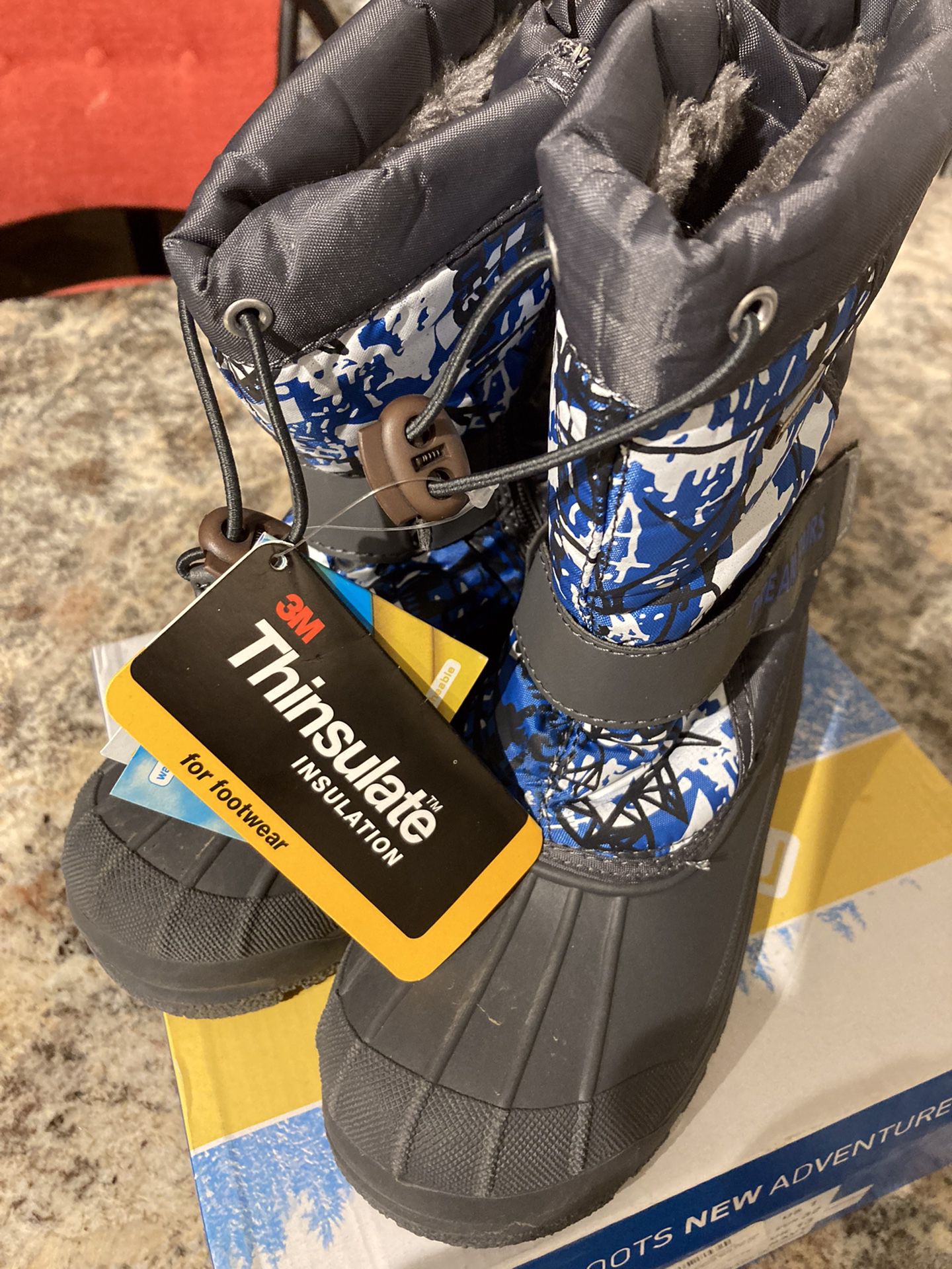 Winter Snow Boots Boys Girls Size US1