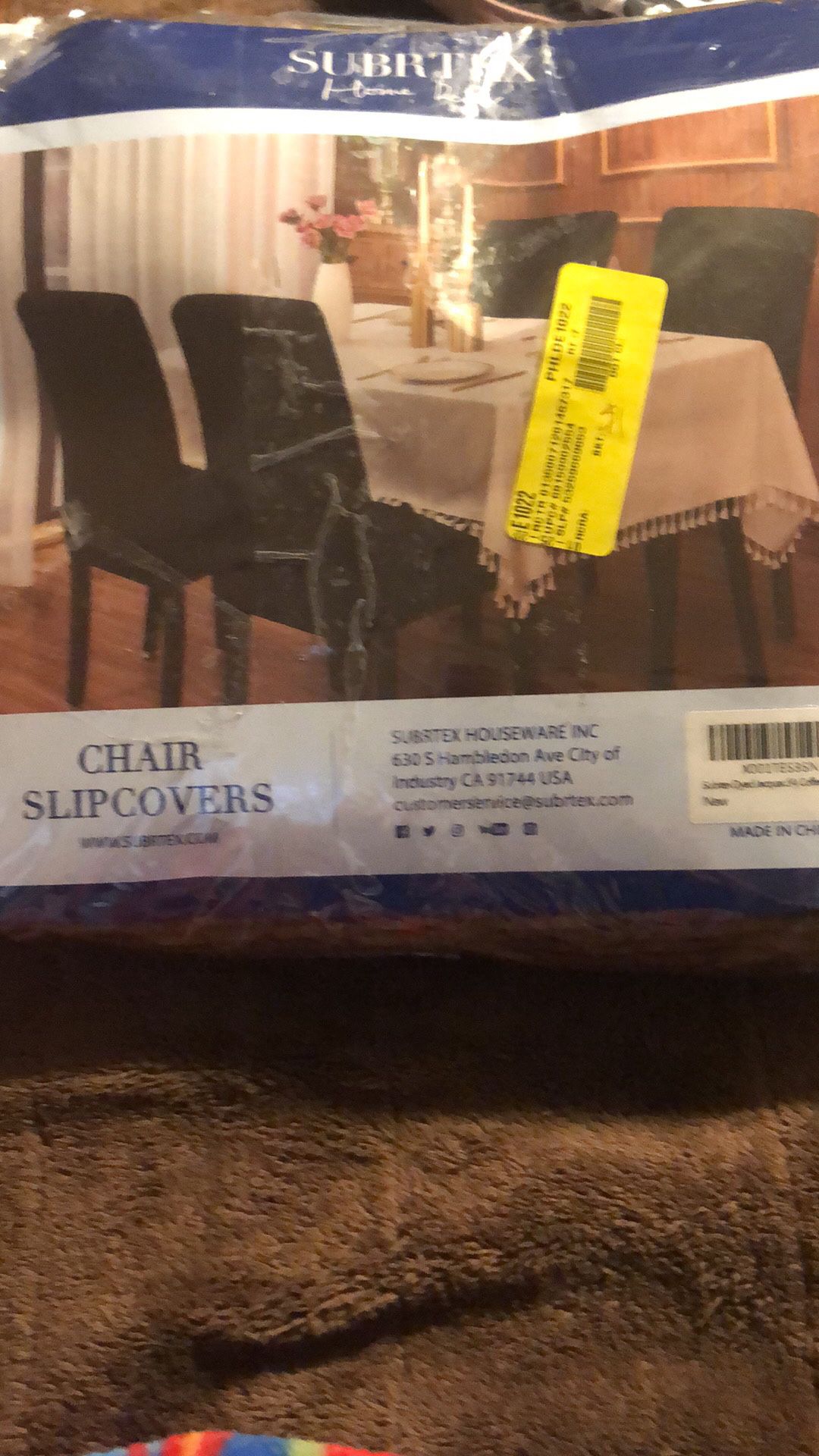 Chair slip covers