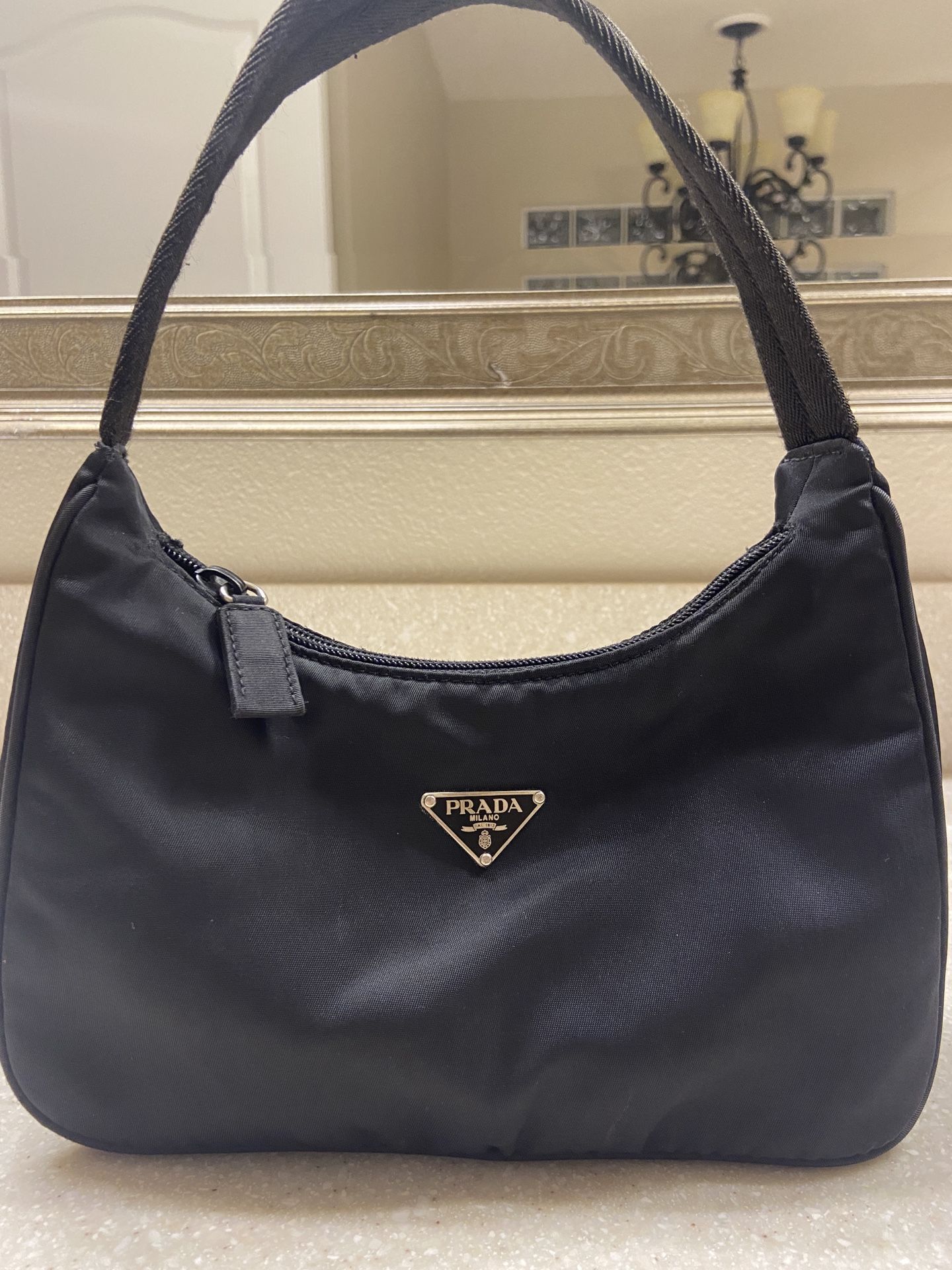 Prada Tessuto Nylon Hobo Handbag