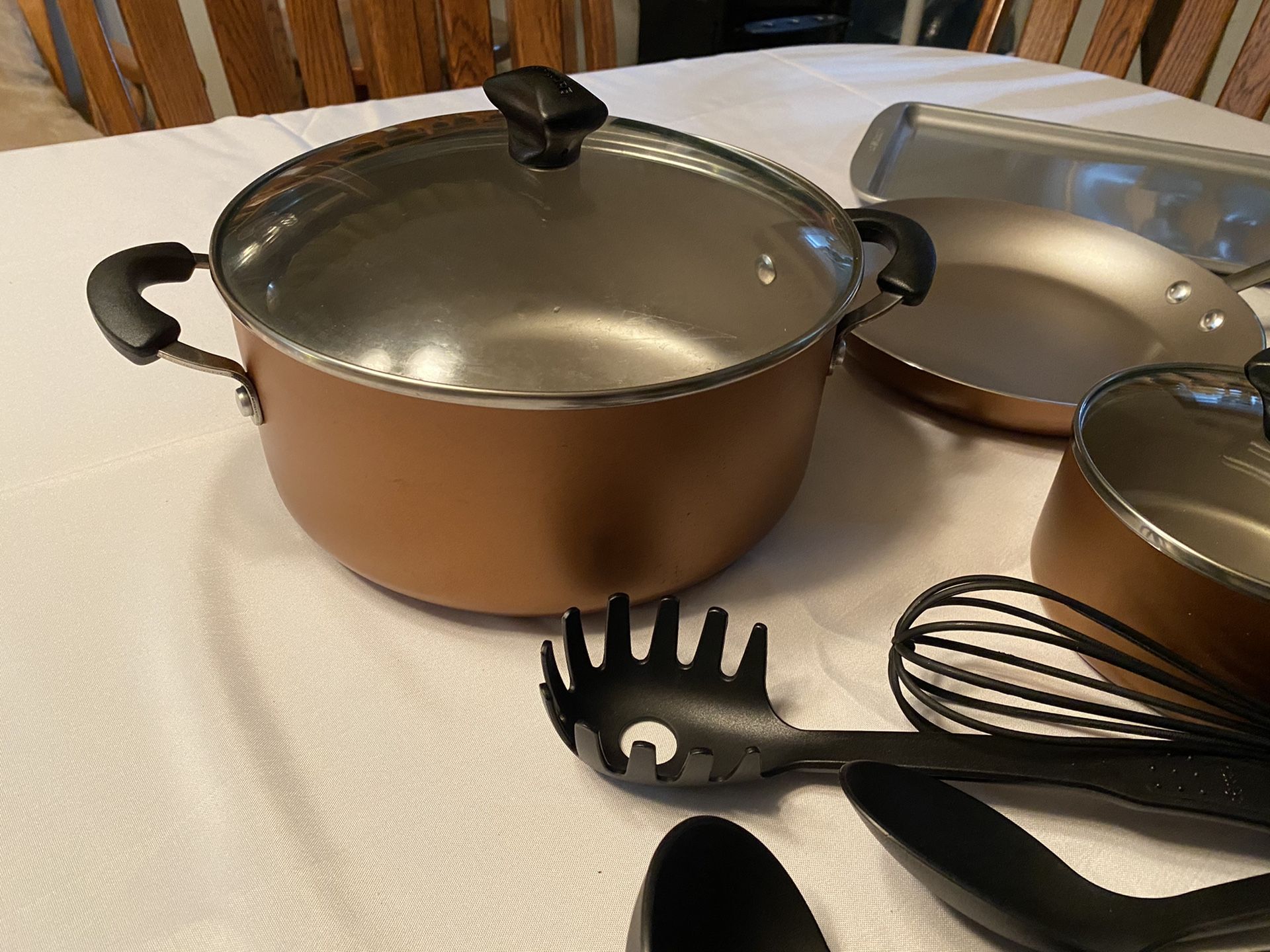 13 Piece Farberware Cookstart DiamondMax NonStick Cookware Set