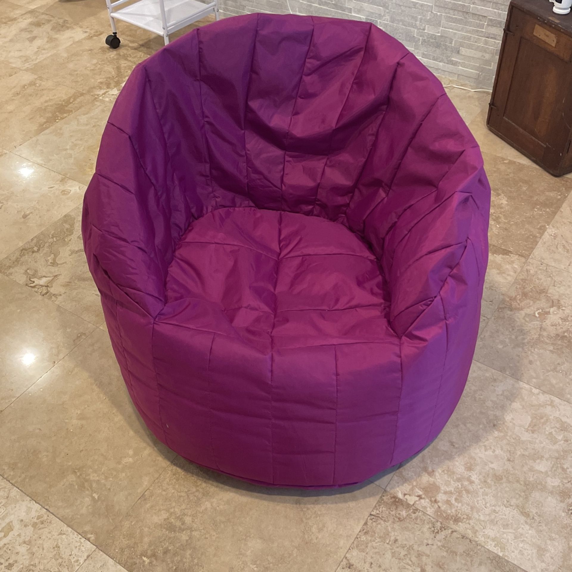 Purple bean bag