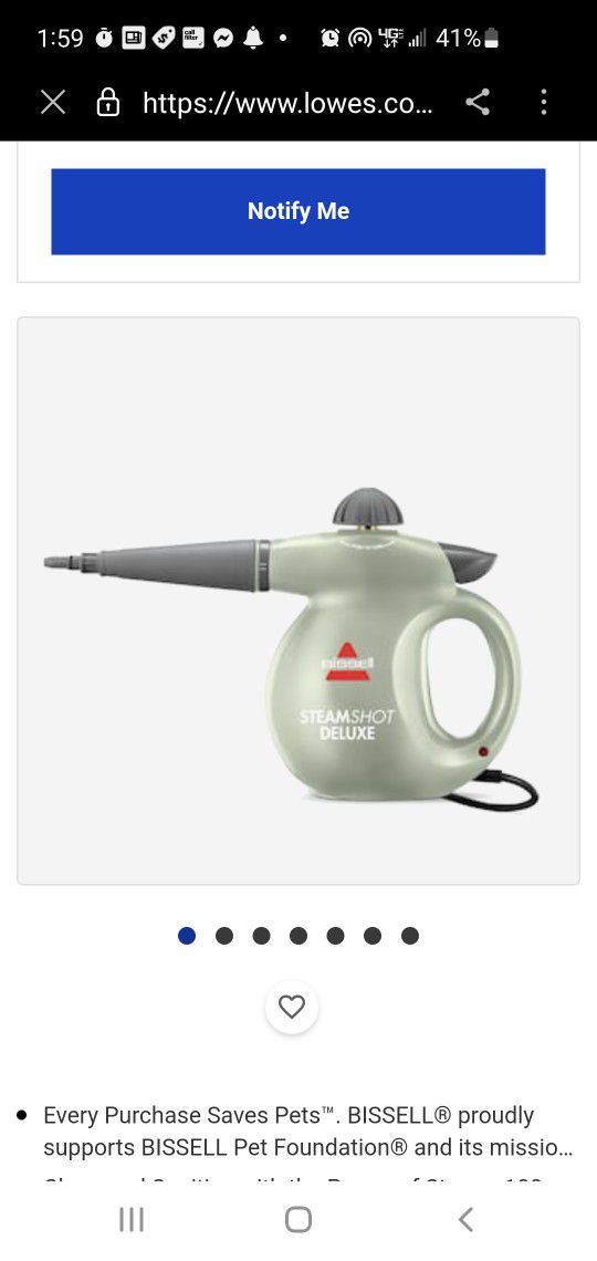 Bissell Steamshit Delux Hard Surface Steam Cleaner