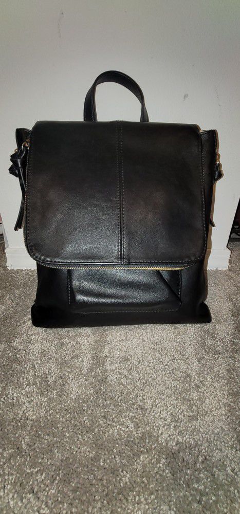 I.n.c. Black Backpack Style Purse Bag Tote Like New!