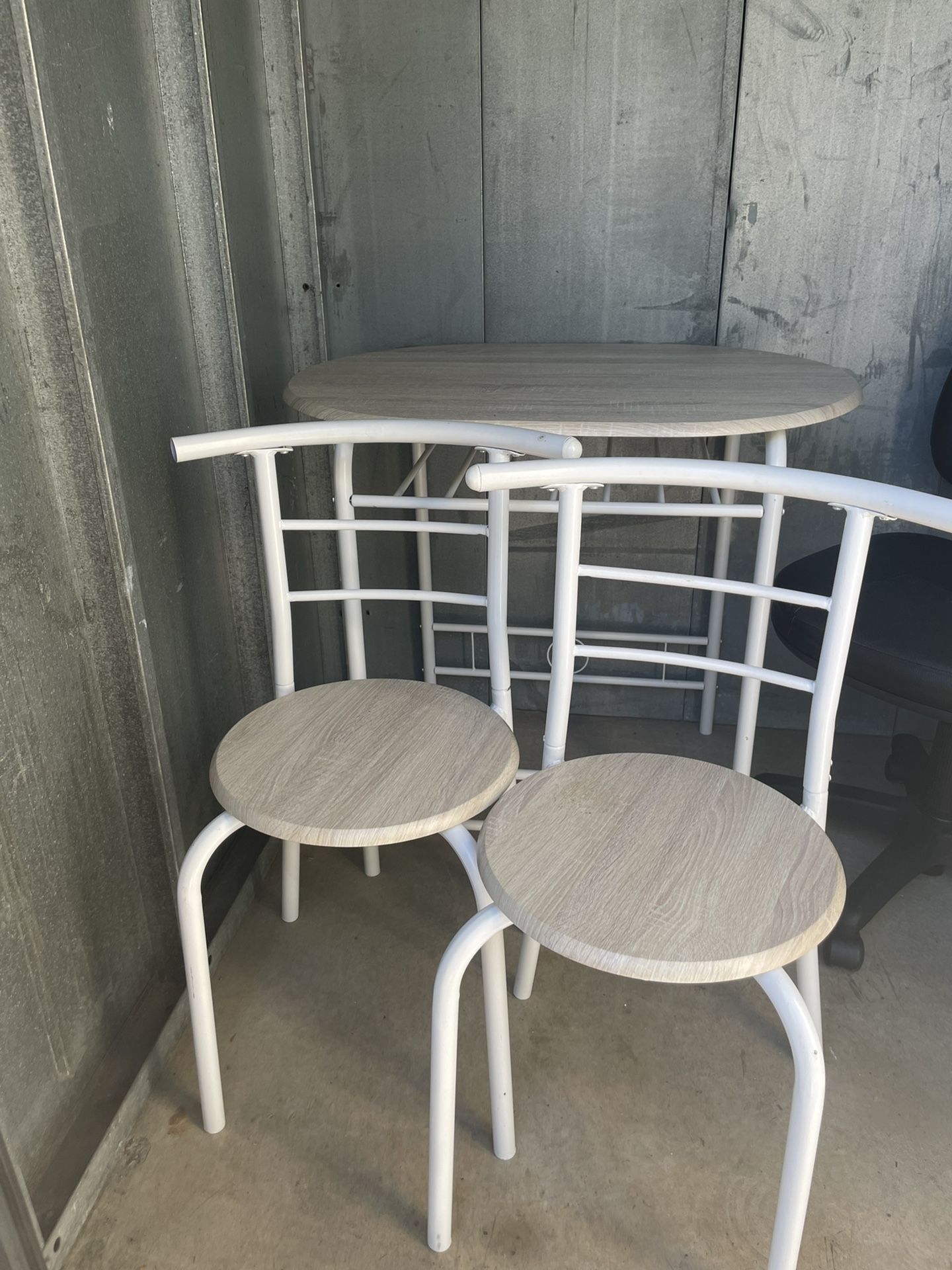 3 Piece Dining Set, Breakfast Table Set For 2, Wooden Table And 2 Chairs