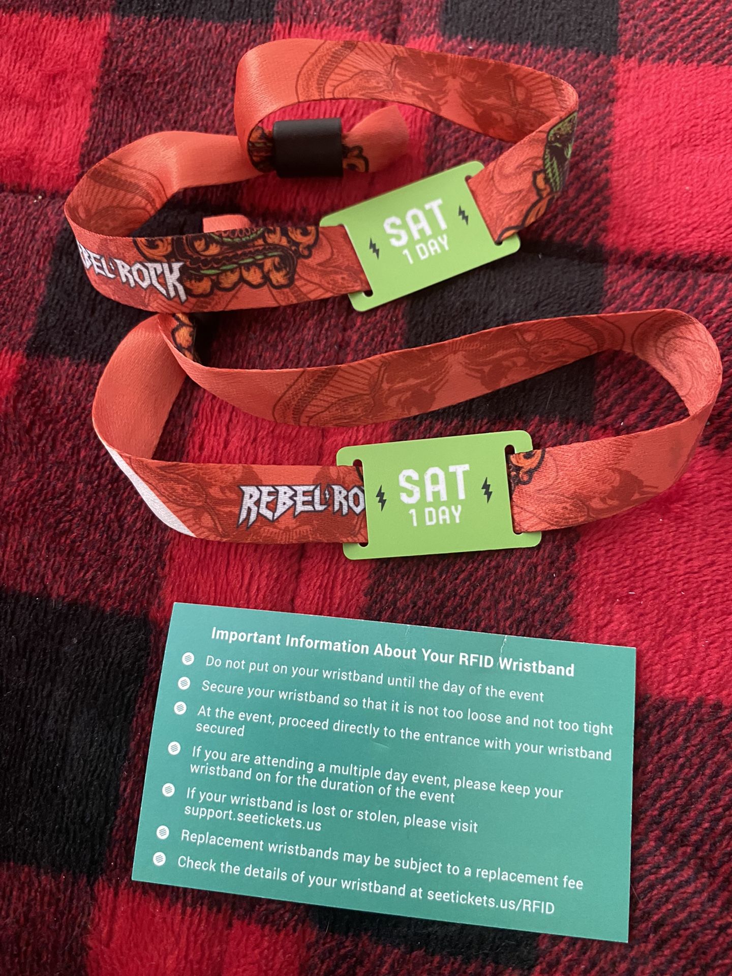 2 Saturday Tickets To Rebel Rock Festival 09/25