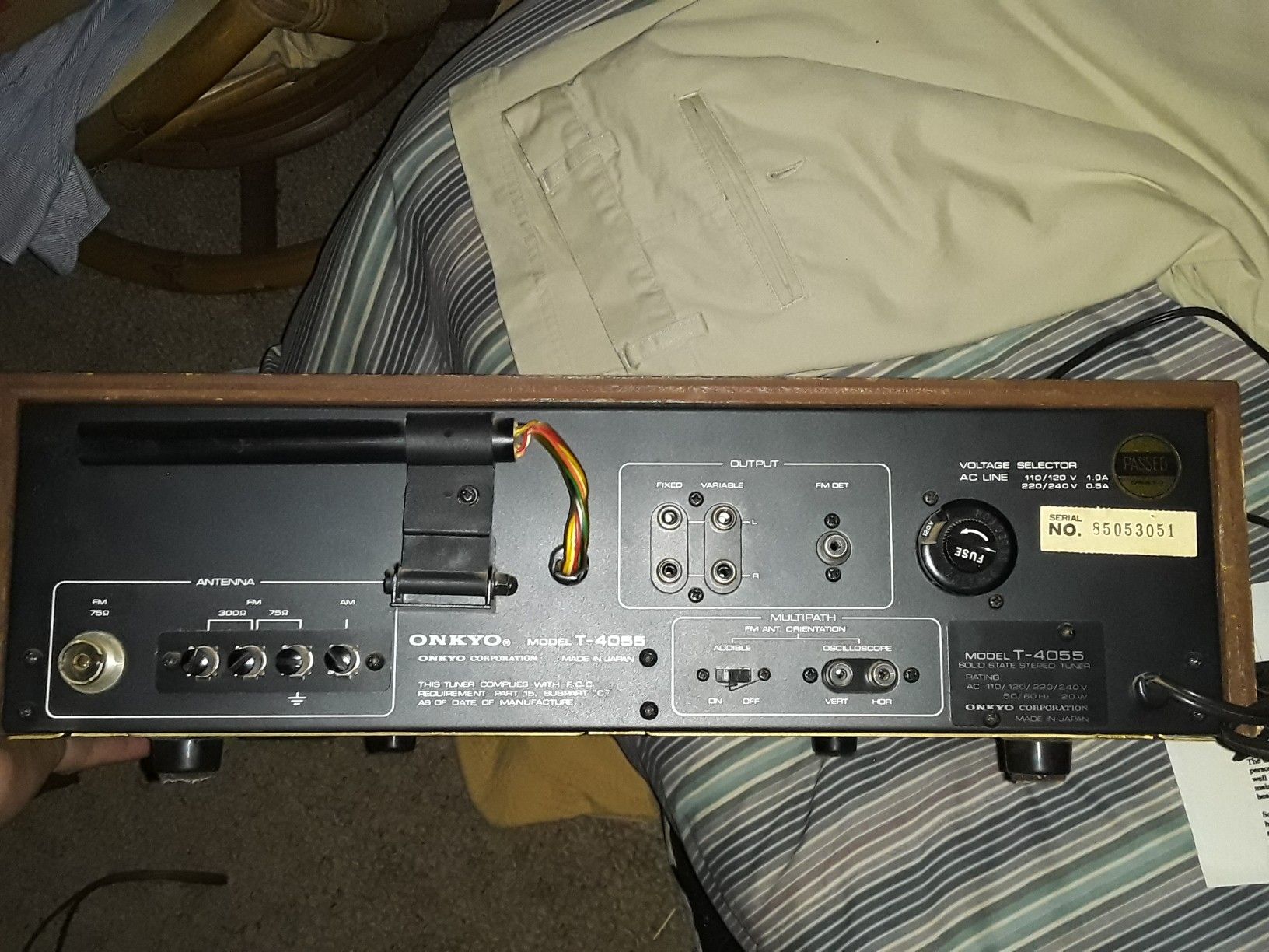 ONKYO T-4055 SOLO STATE STEREO TUNER