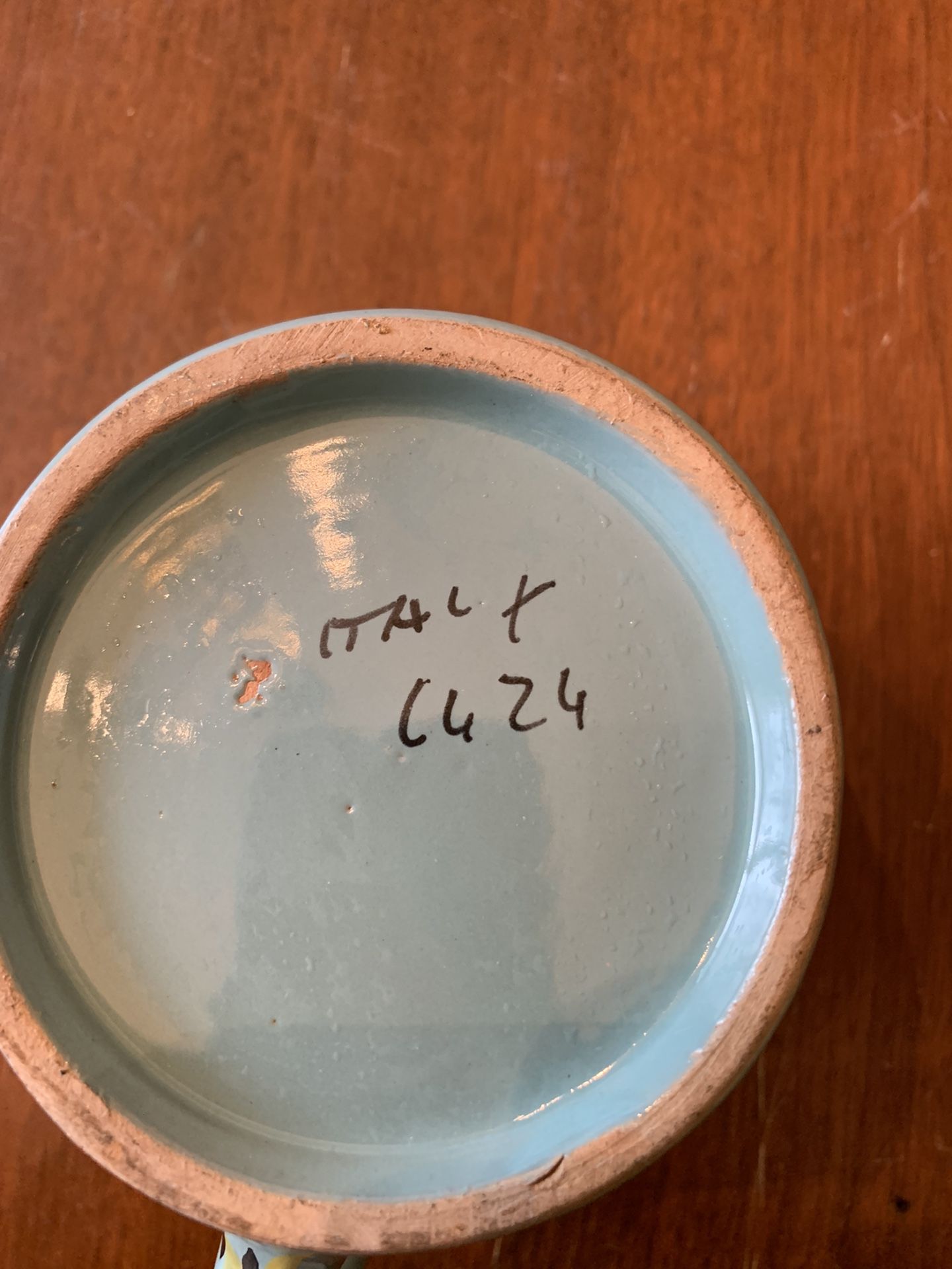 Ceramic Pitcher From Italy.