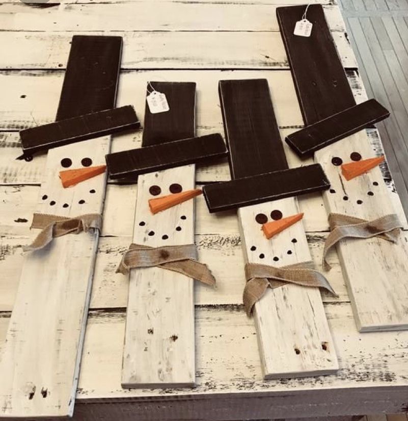 Pallet Christmas Trees, Snowmen & Reindeer