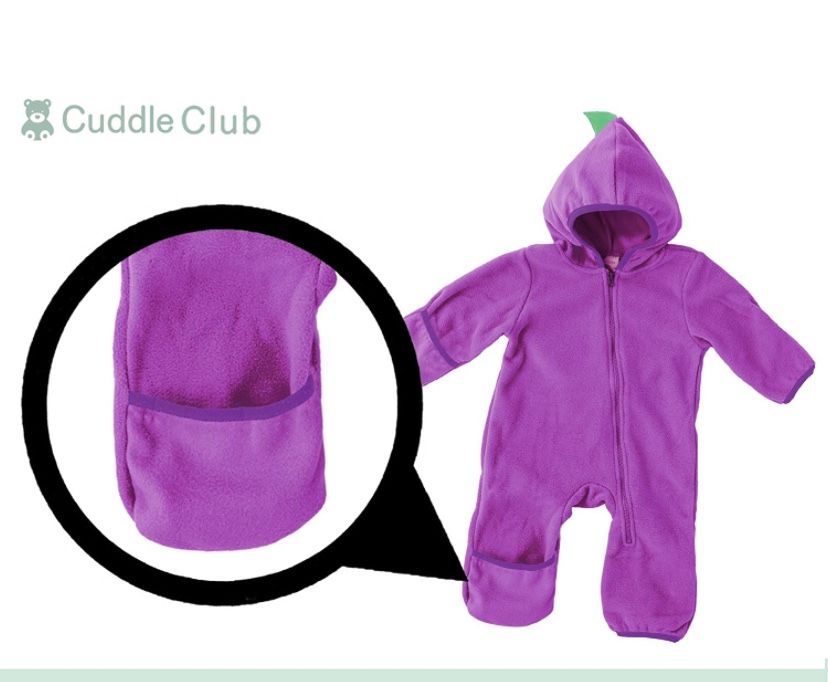 Fleece Baby Bunting Bodysuit Costume – One Piece Hooded Rompe
