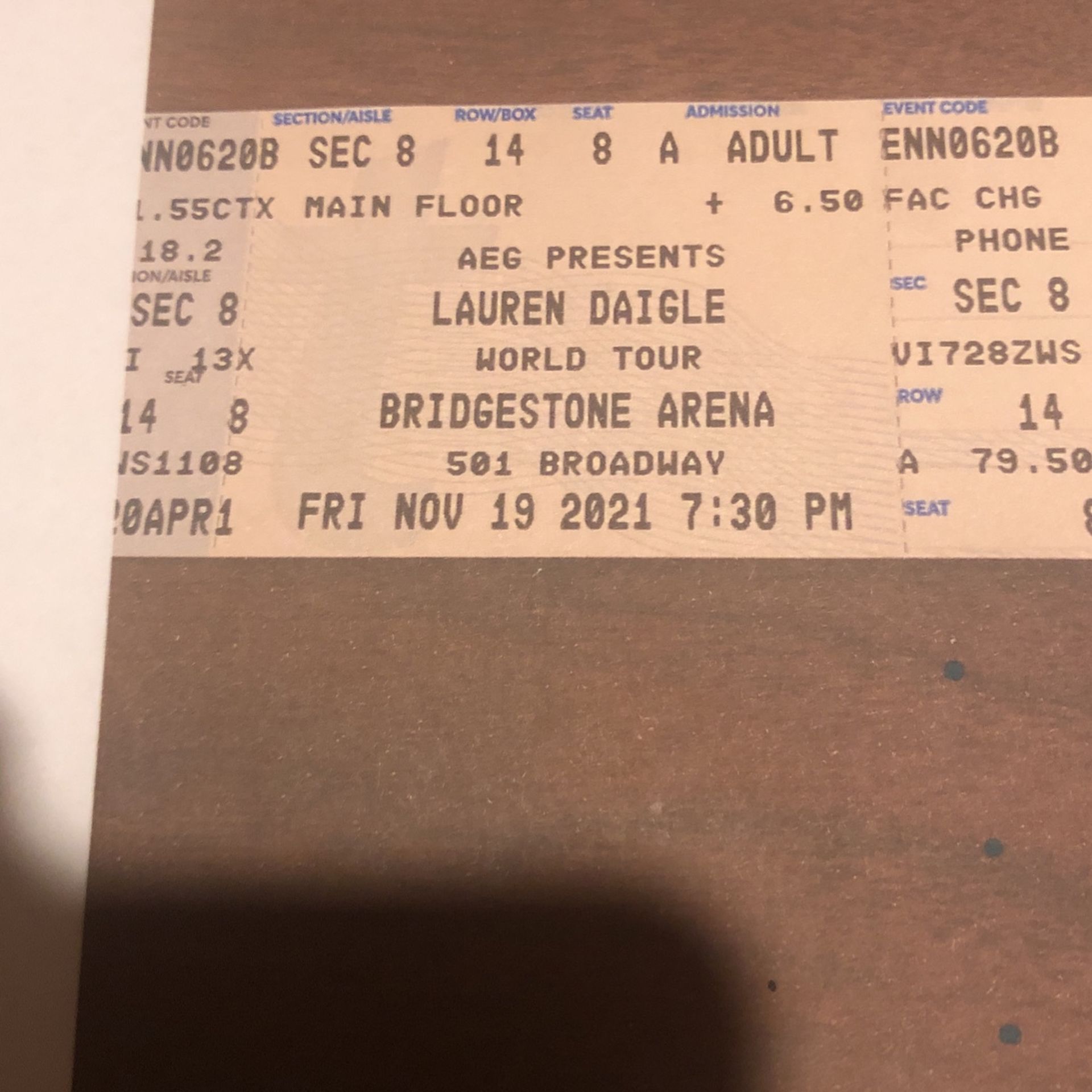 Concert Ticket