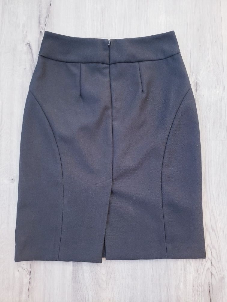 Banana Republic Gray Pencil Skirt Satin Lined Size Small 0