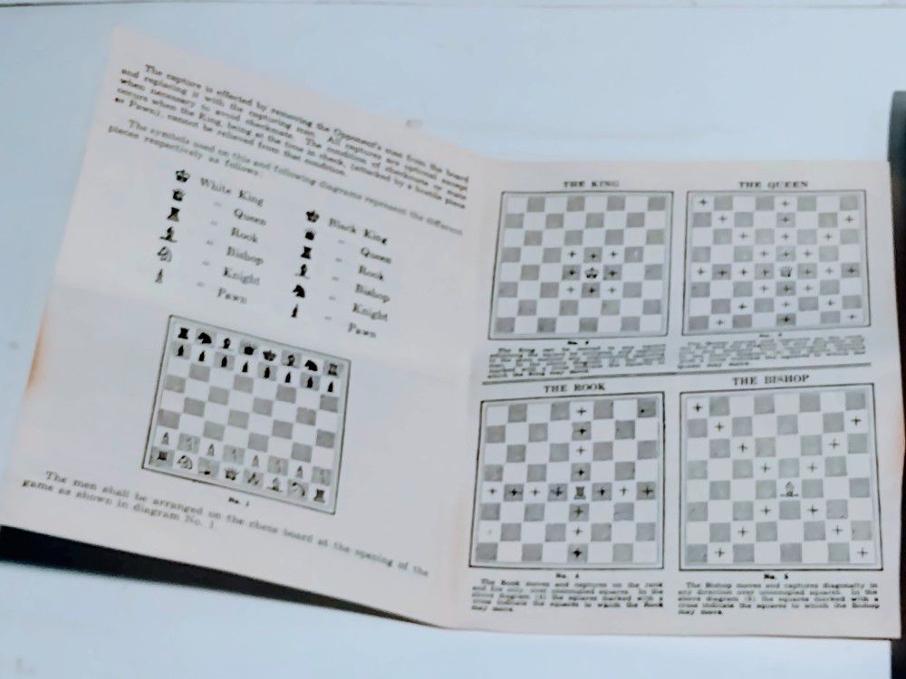 Vintage Peg Chess Set - WM. F. Drueke & Son W/ Box No  900,  100% Complete Toy