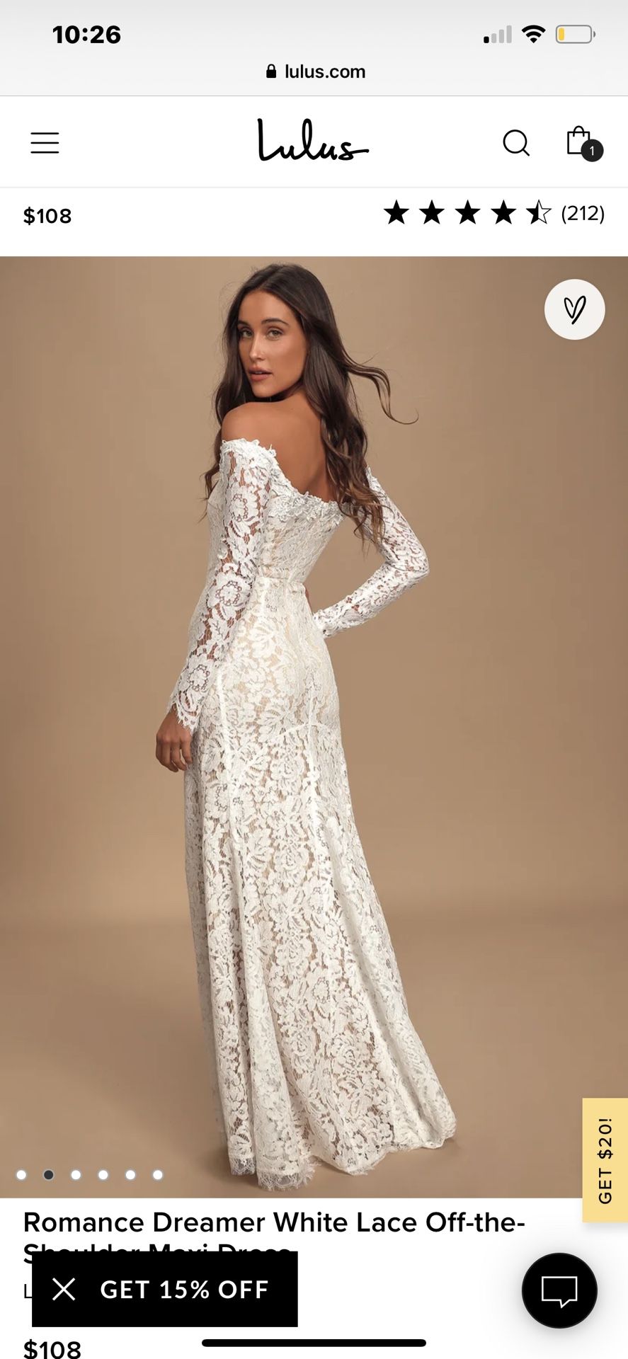 LULUS BOHO WEDDING DRESS