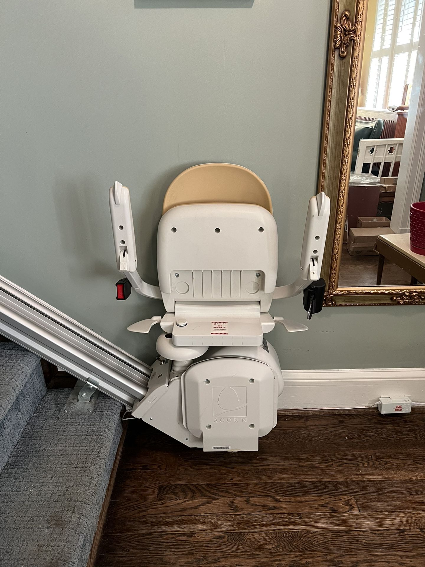 Acorn Superglide 130 stairlift with two (2) remote controls