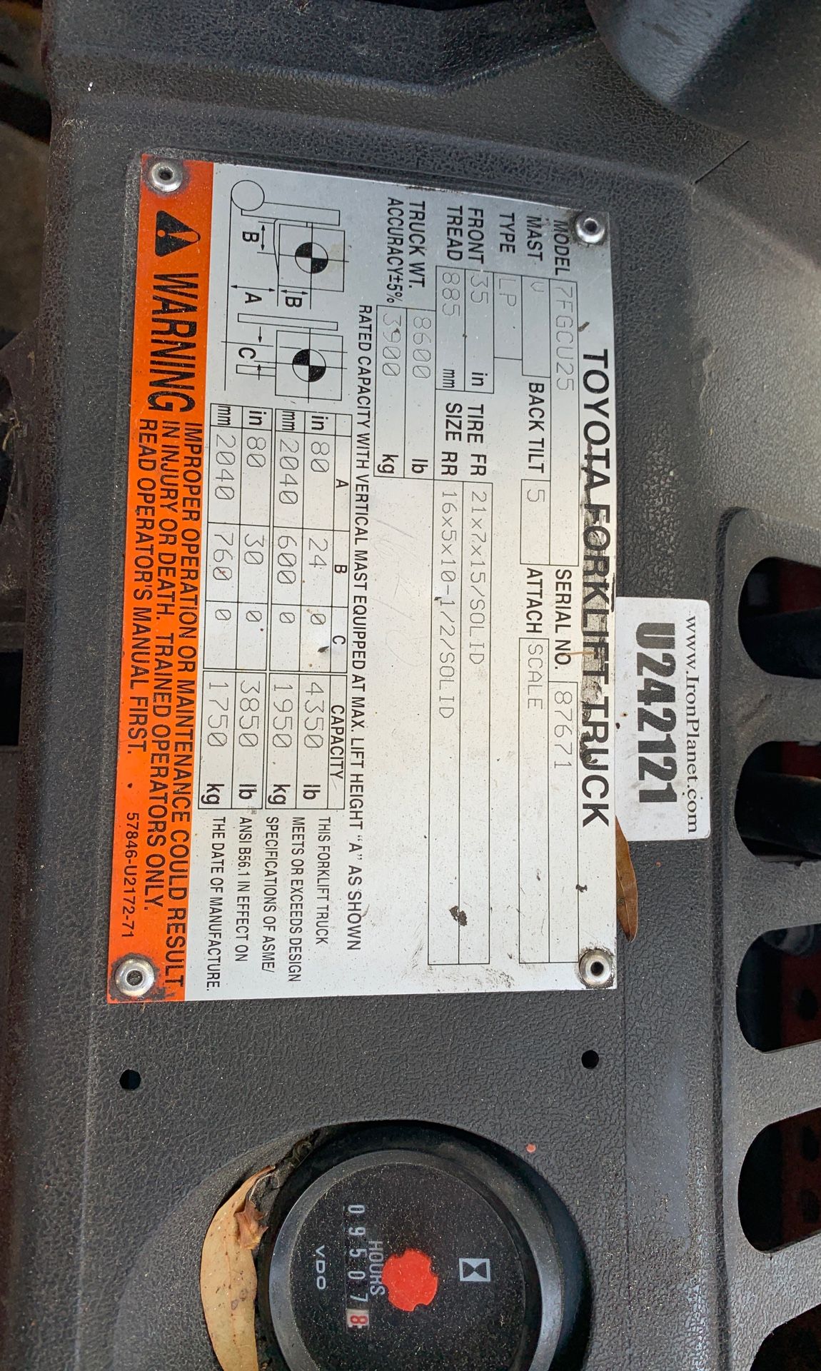 Toyota forklift