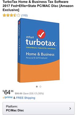 2017 turbotax home business