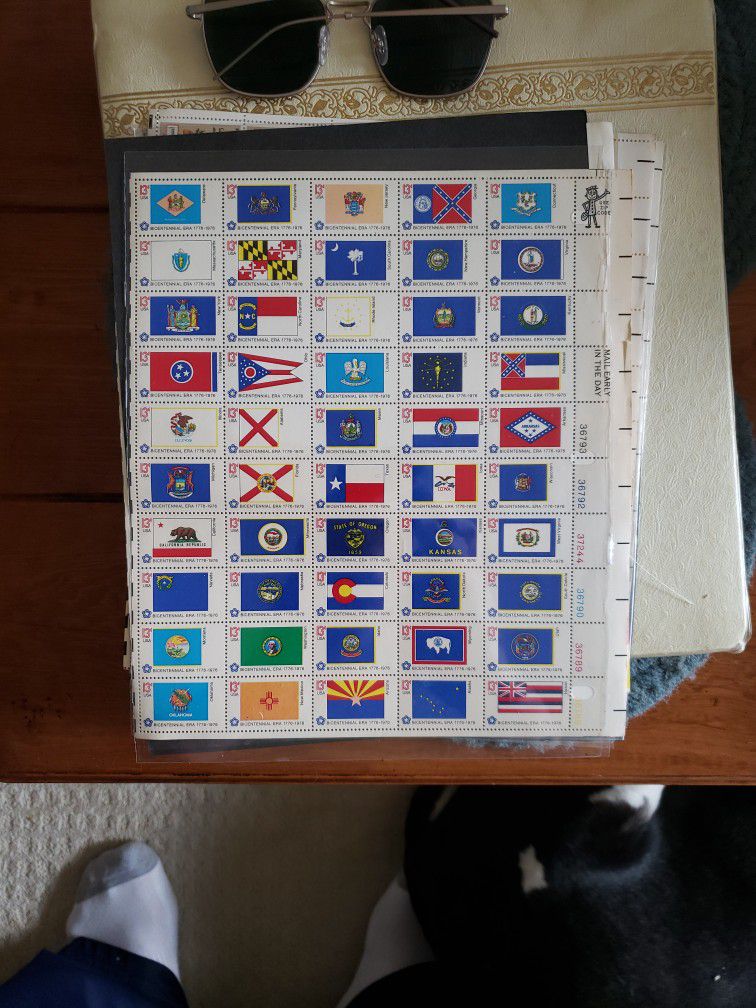 US Postage Stamps (State Flags)